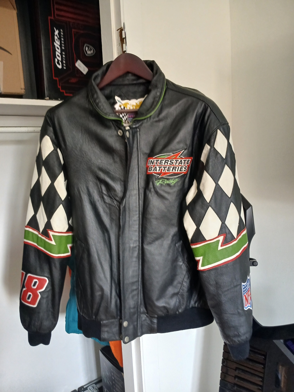 Jeff Hamilton Leather Nascar Jacket